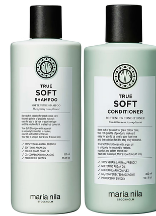 Maria nila true soft shampoo &amp; conditioner набор шампуня и кондиционера, 2*100 мл