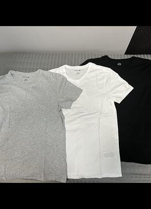 Футболки lacoste(3шт) в розмірі l