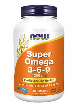 Super omega 3-6-9 1200 mg - 180 sgels (пошкоджена етикетка)