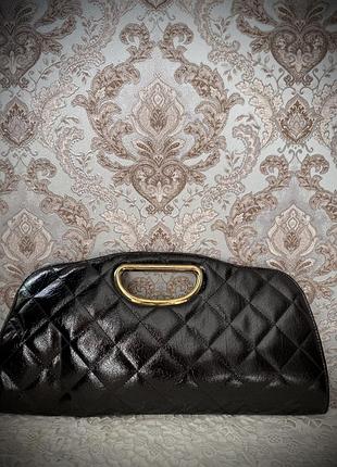 Стеганая сумка клатч в стиле chanel, сумочка