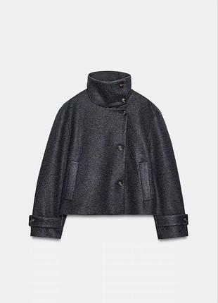 Женское укороченное пальто zara