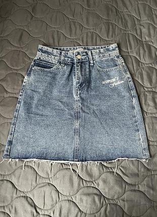 Жіноча джинсова спідниці golf denim bootcut,розмір по бірці s,підійде xs