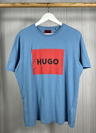Hugo hugo boss dulive222 big box logo красива оригінальна футболка розмір м