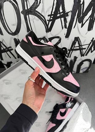Кросівки nike sb dunk low wmns lace pack - regal black pink