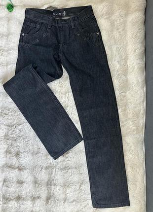 Джинси s-jeans (sjs) чорні, прямий крій, розмір 30/34