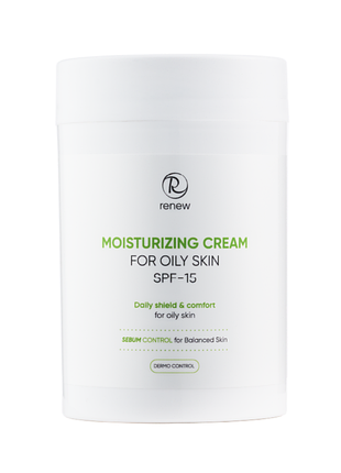 Зволожувальний крем для жирної шкіри spf-15 moisturizing cream for oily skin spf-15 renew. розпив.