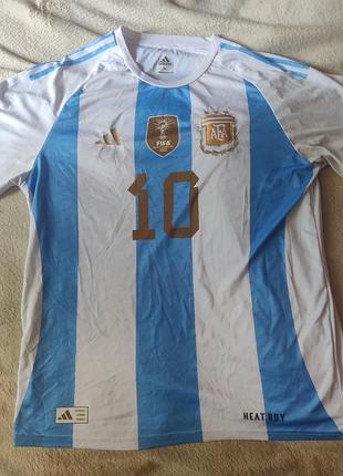 Футболка спортивная футбольная argentina messi