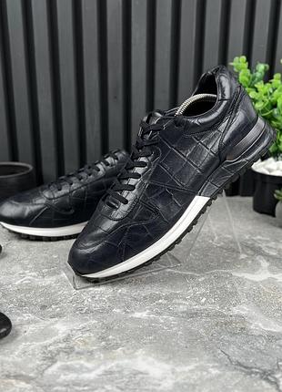 Louis vuitton run away sneaker croco мужские кроссовки кожа оригинал 42 eur