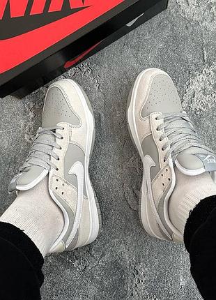 Кросівки чоловічі nike dunk summit white wolf grey