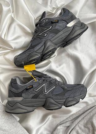 New balance 9060 all grey cordura (вологозахист), new balance 9060 вологозахистні