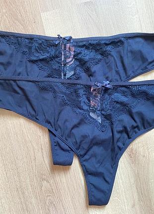 Набір жіночих трусиків стрингів розмір 3xl hunkemoller