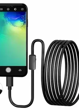 Ендоскоп для android and pc endoscope, гнучка usb-камера, 2 метри, type-c