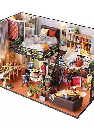 Румбокс будиночок літературна утопія diy house literary utopia інтер'єрний конструктор roombox td-43 + купол