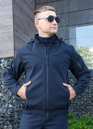 Куртка blade softshell темно-синя