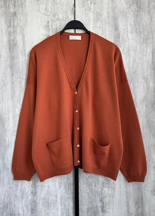 Кашеміровий светр кардиган вільного крою кашемір the cashmere centre pure cashmere кашемировый кардиган свободного кроя оверсайз кашемир