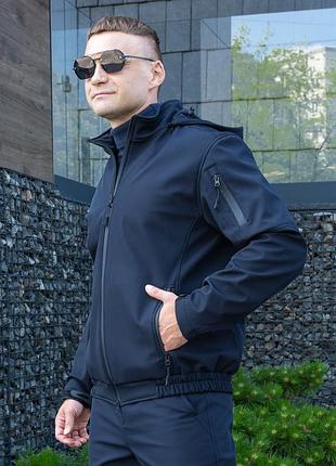Куртка blade softshell темно-синя 2