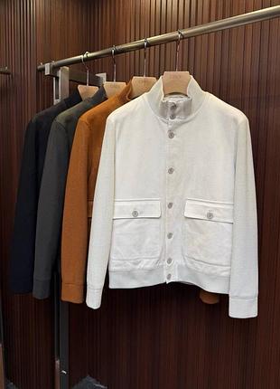 Чоловіча куртка пуховик з трикотажу kiton
