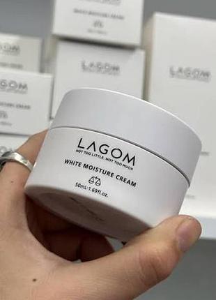 Увлажняющий крем для восстановления сияния кожи lagom cellus white moisture cream 50ml