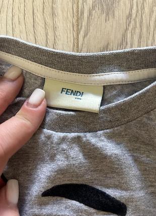 Дитячий лонгслів для дівчинки fendi, 4 роки 2