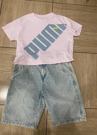 Дуже крутий комплект шорти бермуди та топік puma