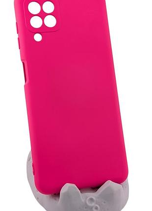Чехол silicone case box для samsung galaxy m22 / m225 бампер с микрофиброй розовый