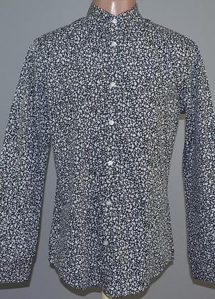 Стильная рубашка h&m slim fit (m) с бирками