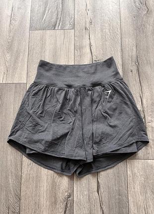 Спортивные шорты велосипедки 2в1 gymshark