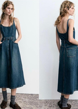 Сарафан из денима zara, размер s