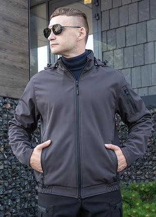 Куртка blade softshell сіра 2