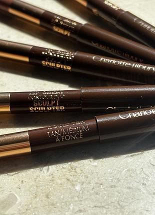 Charlotte tilbury lip cheat contour duo — tan / medium à foncé | олівець для губ