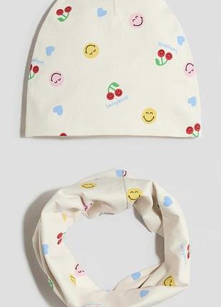 Шапка + снуд h&m 1.5 -6 р