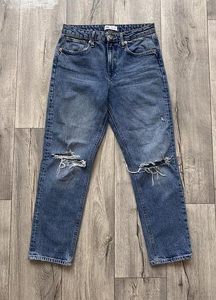 Zara джинсы джинси m/38 с дирками
