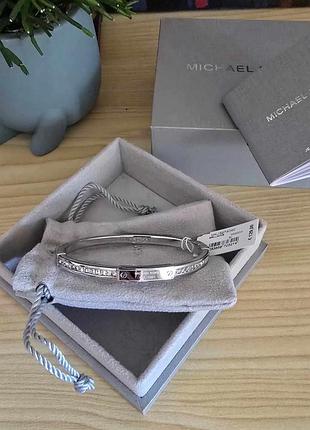 Брендовий лаконiчний браслет michael kors mkj 5974040  silver- original- stainless steel - стерлинговое серебро