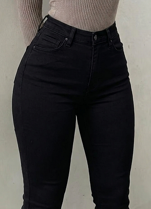 Женские джинсы 🖤черные женские джинсы 🖤высокая посадка 🖤 topshop jamie 👖 черные джинсы скинни ✨ узкие базовые джинсы w28