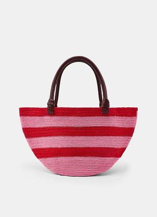 Zara сумка из джута