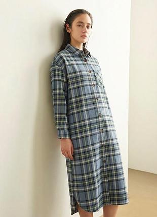 Новая ночная рубашка ночная ночника primark плотная фланель хлопок 100% р.xl