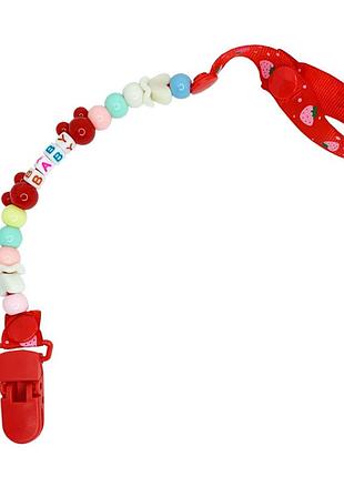 Тримач для пустушки baby mgz-0503(red) 34 см