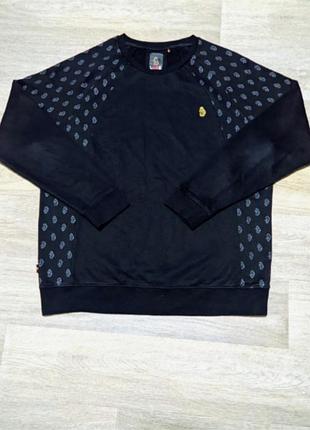 Чоловічий чорний світшот luke sport, розмір xl.