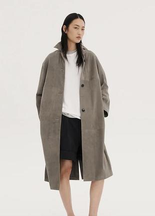 Замшевий плащ куртка піджак тренч zara studio