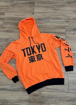 Худі підлітковий помаранчевий tokyo s розмір