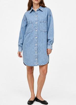 Женская удлиненная рубашка h&amp;m