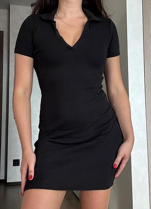 Міні сукня в рубчик zara