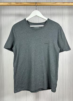 Boss hugo boss rn 3p classic якісна сіра футболка з гарним базовим дизайном розмір м