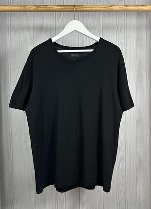 Boss hugo boss total black rn 3p co красива базова футболка оригінал xl
