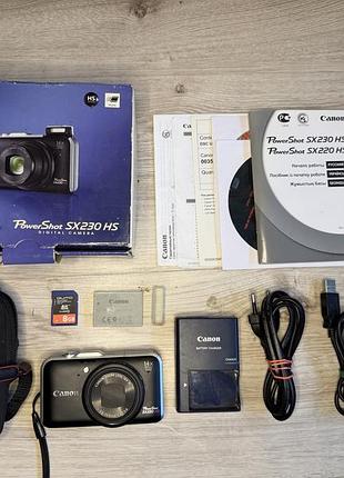 Цифровой фотоаппарат canon powershot sx230hs новый😍