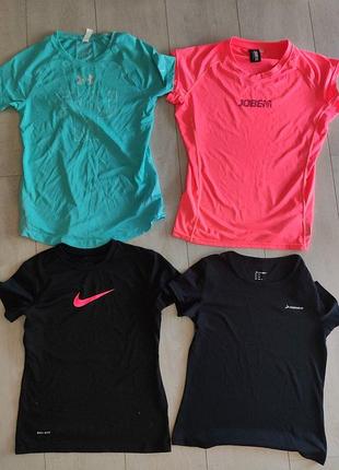 Спортивные футболки, demix, jobe, nike dri-fit, x-run размер s