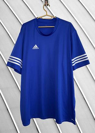 Мужская темно-синяя футболка adidas climalite 2xl 54 56 оригинал адидас адидас спортивная с белыми вставками 56