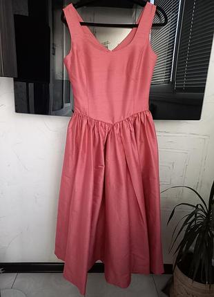 Laura ashley платье шелк винтаж