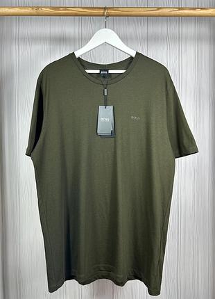 Boss hugo boss lecco 80 military olive green нова оригінальна футболка розмір xxl