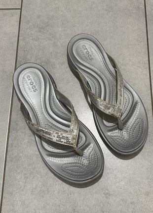 Оригінальні шльопанці crocs dual comfort в’єтнамки , w10 ,  25,5 см / 40 розмір